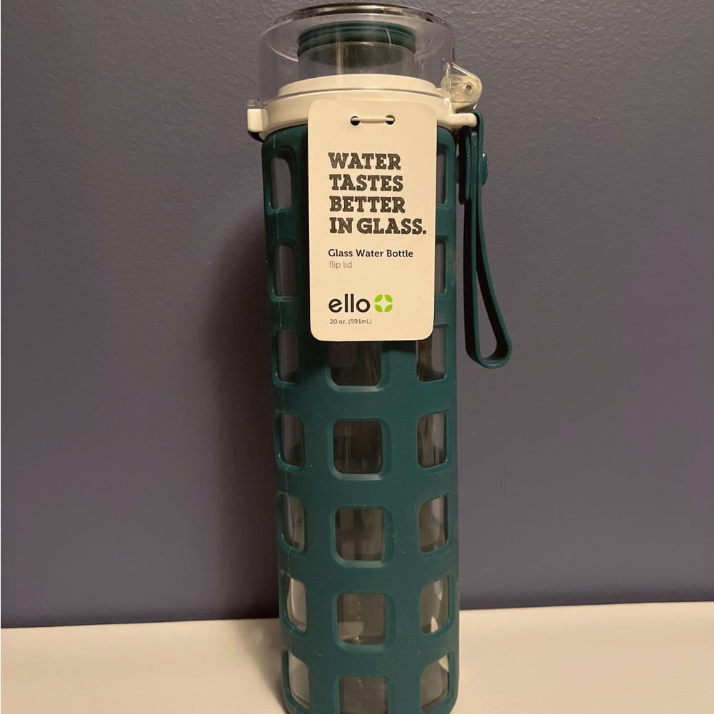 New Ello Wide Mouth 20 oz. Glass Bottle